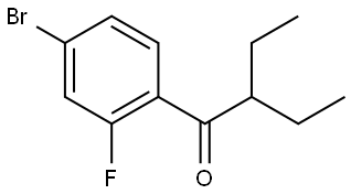 1-(4-Bromo-2-fluorophenyl)-2-ethyl-1-butanone,1599140-27-8,结构式