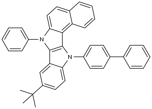 1599426-44-4 Benz[e]indolo[3,2-b]indole, 12-[1,1′-biphenyl]-4-yl-9-(1,1-dimethylethyl)-7,12-dihydro-7-phenyl-