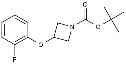tert-butyl 3-(2-fluorophenoxy)azetidine-1-carboxylate Struktur