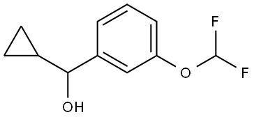 cyclopropyl(3-(difluoromethoxy)phenyl)methanol Structure