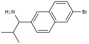 1-(6-BROMONAPHTHALEN-2-YL)-2-METHYLPROPAN-1-AMINE Structure