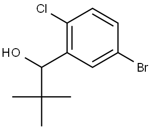 5-Bromo-2-chloro-α-(1,1-dimethylethyl)benzenemethanol Structure