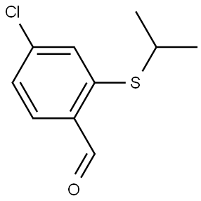 4-Chloro-2-[(1-methylethyl)thio]benzaldehyde Struktur