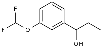 1-(3-(difluoromethoxy)phenyl)propan-1-ol 结构式