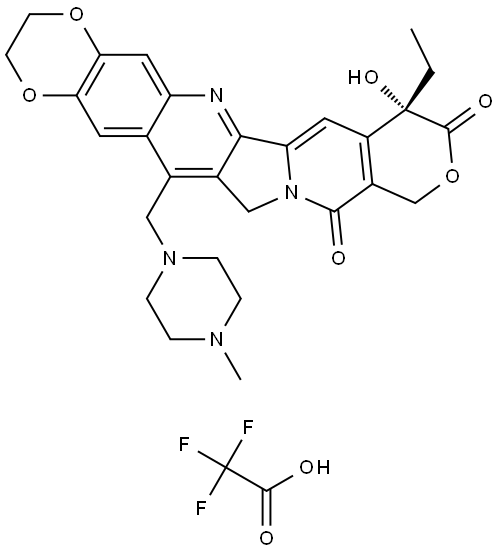 勒托替康三氟乙酸盐, 160469-21-6, 结构式