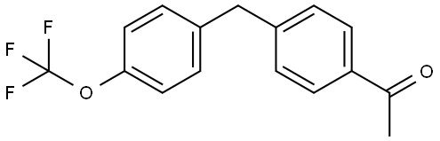 1-[4-[[4-(Trifluoromethoxy)phenyl]methyl]phenyl]ethanone Structure