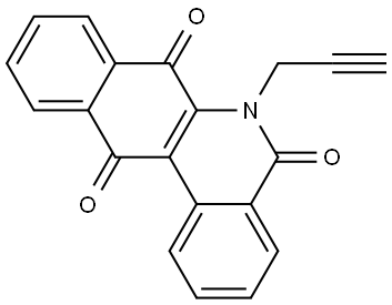 Benzo[b]phenanthridine-5,7,12(6H)-trione, 6-(2-propyn-1-yl)- Structure