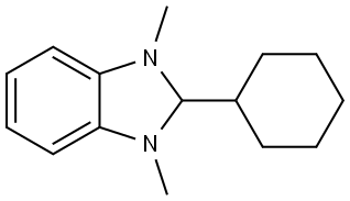 1H-Benzimidazole, 2-cyclohexyl-2,3-dihydro-1,3-dimethyl-,1620663-95-7,结构式