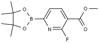 6-氟-5-(甲氧基羰基)吡啶-2-硼酸频哪醇酯,1622217-19-9,结构式