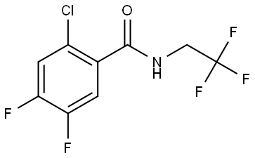 2-Chloro-4,5-difluoro-N-(2,2,2-trifluoroethyl)benzamide Structure