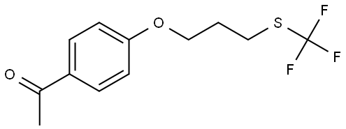 1-[4-[3-[(Trifluoromethyl)thio]propoxy]phenyl]ethanone 结构式