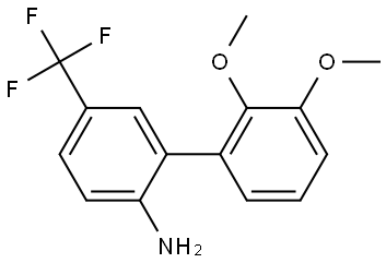 2',3'-Dimethoxy-5-(trifluoromethyl)[1,1'-biphenyl]-2-amine Structure