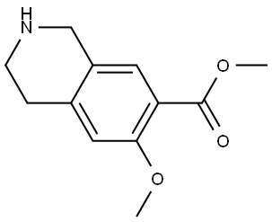 Methyl 6-methoxy-1,2,3,4-tetrahydroisoquinoline-7-carboxylate Structure