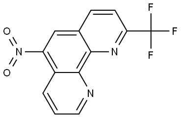 6-nitro-2-(trifluoromethyl)-1,10-phenanthroline 结构式