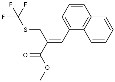 (Z)-methyl 3-(naphthalen-1-yl)-2-((trifluoromethylthio)methyl)acrylate Struktur