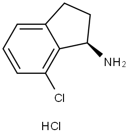 (R)-7-Chloro-2,3-dihydro-1h-inden-1-amine hydrochloride 结构式