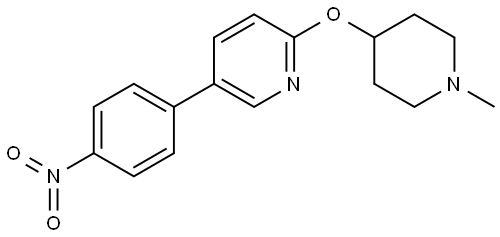 2-((1-methylpiperidin-4-yl)oxy)-5-(4-nitrophenyl)pyridine Structure