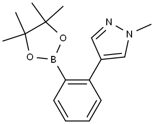 1H-Pyrazole, 1-methyl-4-[2-(4,4,5,5-tetramethyl-1,3,2-dioxaborolan-2-yl)phenyl]- Structure