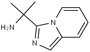 2-(Imidazo[1,5-a]pyridin-3-yl)propan-2-amine 化学構造式