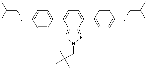 4,7-bis(4-isobutoxyphenyl)-2-neopentyl-2H-benzo[d][1,2,3]triazole Structure