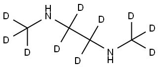 N1,N2-bis(methyl-d3)ethane-d4-1,2-diamine Struktur