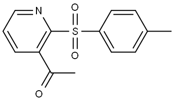 1-[2-[(4-Methylphenyl)sulfonyl]-3-pyridinyl]ethanone Structure