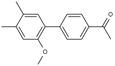 1-(2'-Methoxy-4',5'-dimethyl[1,1'-biphenyl]-4-yl)ethanone Structure