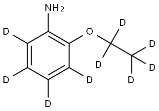 1-Amino-2-(Ethoxybenzene-d9) 结构式