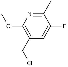 3-(chloromethyl)-5-fluoro-2-methoxy-6-methylpyridine Structure