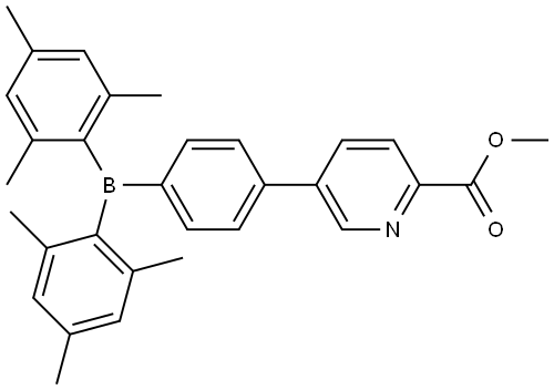 methyl 5-(4-(dimesitylboraneyl)phenyl)picolinate Struktur