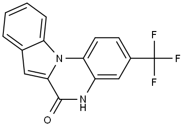 Indolo[1,2-a]quinoxalin-6(5H)-one, 3-(trifluoromethyl)- Structure