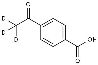 4-(acetyl-d3)benzoic acid Structure