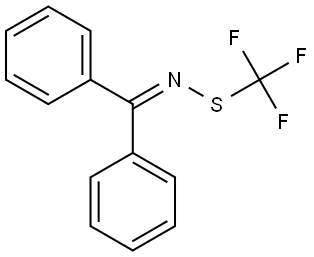 N-(Diphenylmethylene)-1,1,1-trifluoromethanesulfenamide Struktur