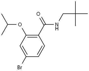 4-Bromo-N-(2,2-dimethylpropyl)-2-(1-methylethoxy)benzamide Structure