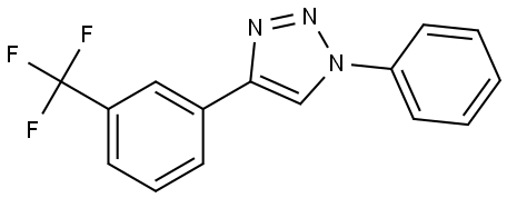 1-Phenyl-4-(3-(trifluoromethyl)phenyl)-1H-1,2,3-triazole Structure