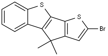 4H-Thieno[3′,2′:4,5]cyclopenta[1,2-b][1]benzothiophene, 2-bromo-4,4-dimethyl- Structure