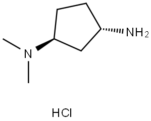(1S-TRANS)-N,N-DIMETHYLCYCLOPENTANE-1,3-DIAMINE MONOHYDROCHLORIDE,167610-32-4,结构式