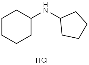 N-cyclopentylcyclohexanamine hydrochloride Structure