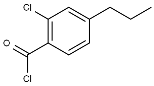 Benzoyl chloride, 2-chloro-4-propyl- 结构式