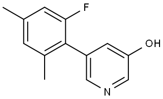 5-(2-Fluoro-4,6-dimethylphenyl)-3-pyridinol 结构式