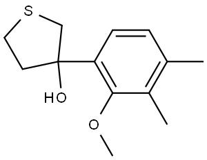 Tetrahydro-3-(2-methoxy-3,4-dimethylphenyl)thiophene-3-ol Structure