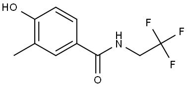 4-Hydroxy-3-methyl-N-(2,2,2-trifluoroethyl)benzamide Structure