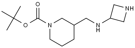 tert-butyl 3-((azetidin-3-ylamino)methyl)piperidine-1-carboxylate 结构式