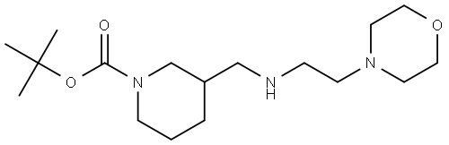 tert-butyl 3-(((2-morpholinoethyl)amino)methyl)piperidine-1-carboxylate,1694107-75-9,结构式