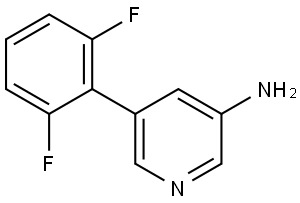 5-(2,6-Difluorophenyl)-3-pyridinamine 结构式