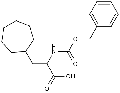 2-(((benzyloxy)carbonyl)amino)-3-cycloheptylpropanoic acid,1695399-84-8,结构式