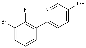 6-(3-Bromo-2-fluorophenyl)-3-pyridinol 结构式