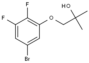 1-(5-Bromo-2,3-difluorophenoxy)-2-methyl-2-propanol Structure