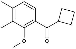 Cyclobutyl(2-methoxy-3,4-dimethylphenyl)methanone Structure