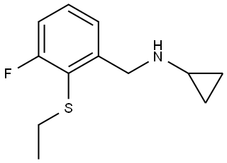 N-Cyclopropyl-2-(ethylthio)-3-fluorobenzenemethanamine Structure